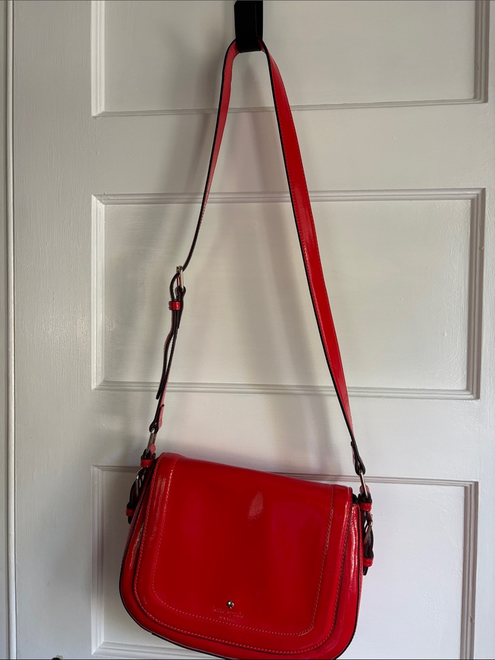 kate spade Red Patent Leather Crossbody Bag